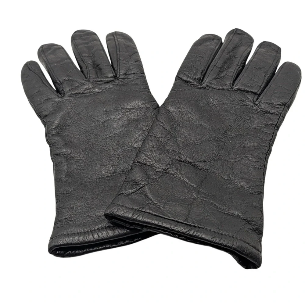 Samco Leather‎ Winter Gloves Black Wool Polyester Lining Womens Four Made in USA